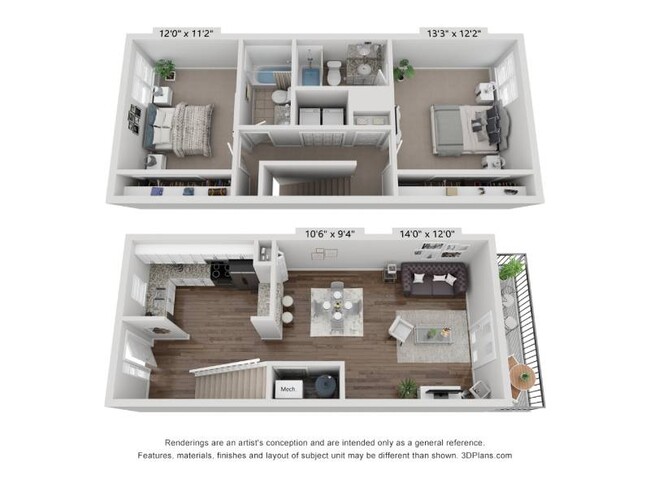 Floorplan - Wesley Place Apartments