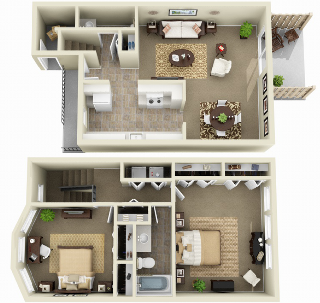 Floorplan - Saratoga Garden Apartments