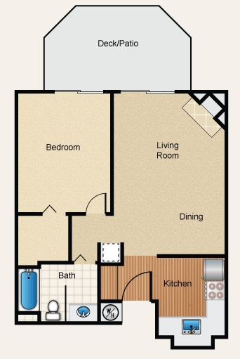 1BR/1BA - Larkspur