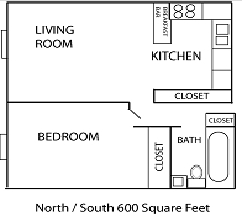 North/south - Aspen Creek Apartments