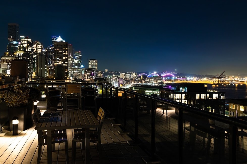 Rooftop nighscape - 2721 1st Ave