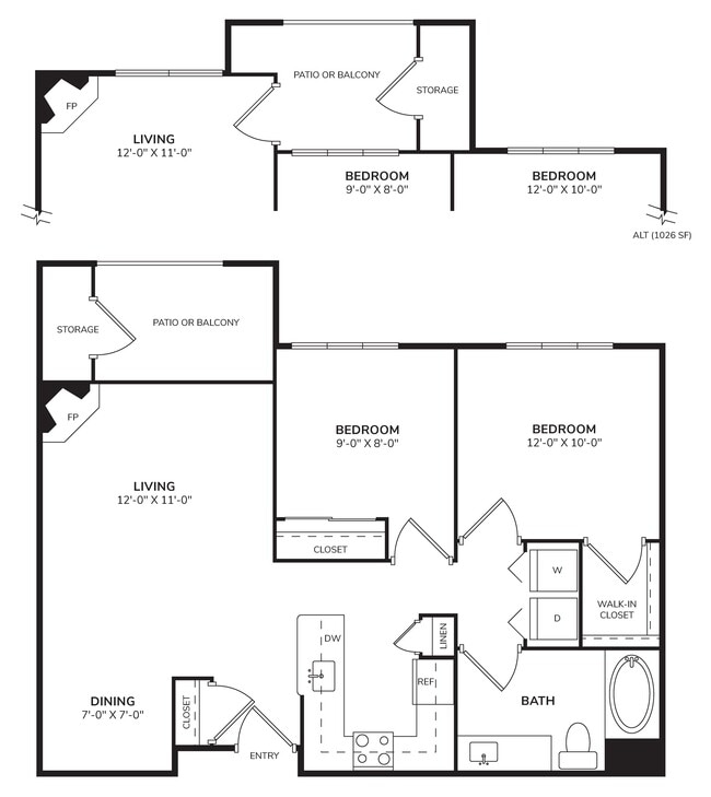 Floorplan - Pavona Apartments