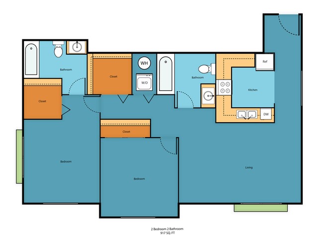 Floorplan - Promenade at the Park Apartment Homes