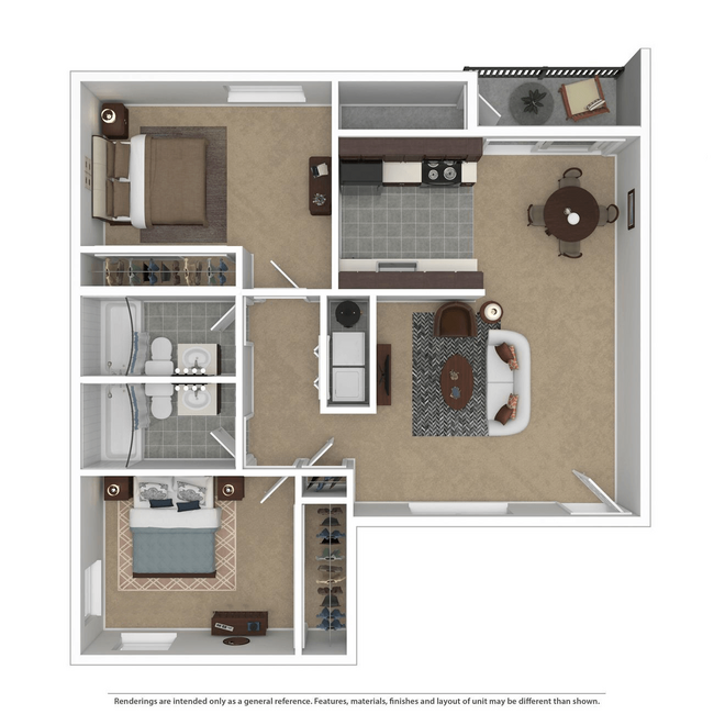 Floorplan - Willamette Falls Court Apartments