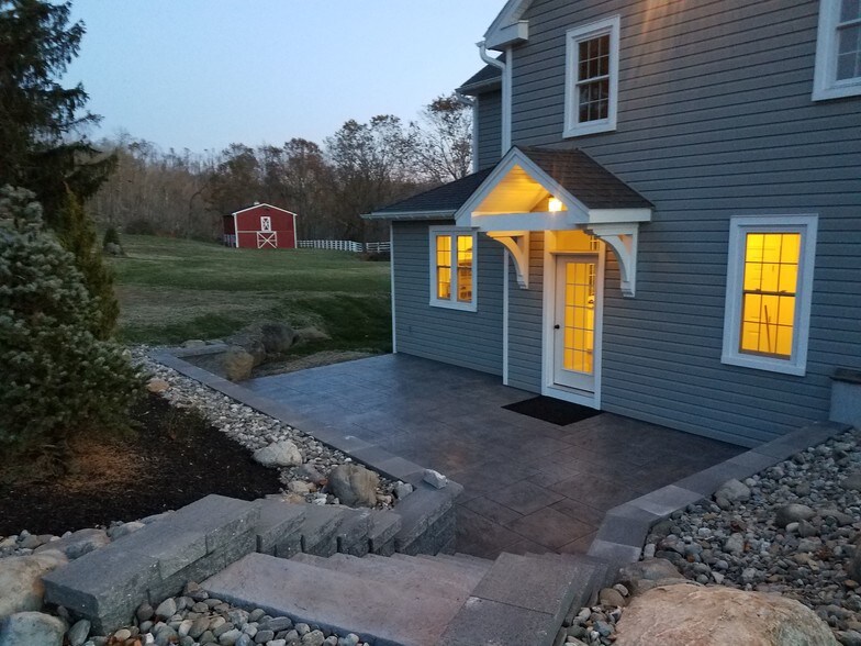 Side door and patio - 2086 Kratz Station Rd