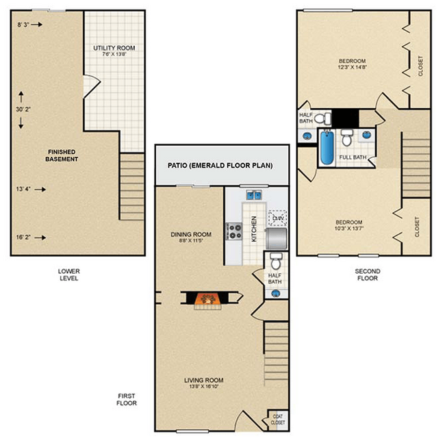 Floorplan - Sheridan Ridge Townhomes