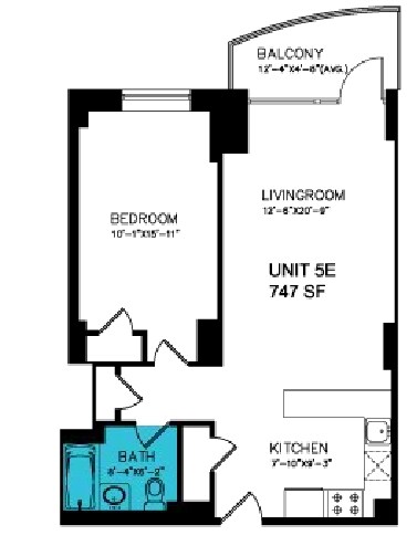 1BR/1BA - Victoria Tower