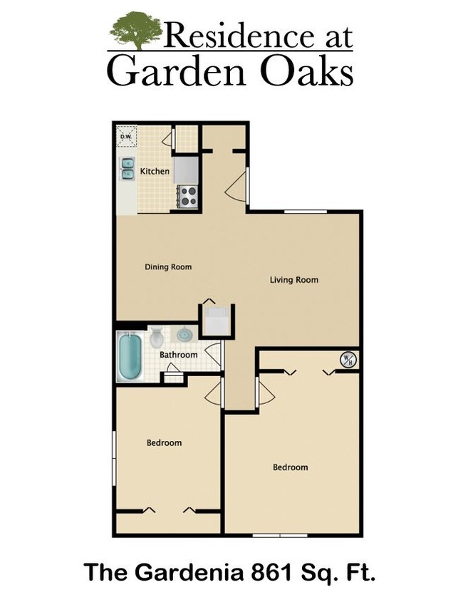 Floorplan - Residence at Garden Oaks