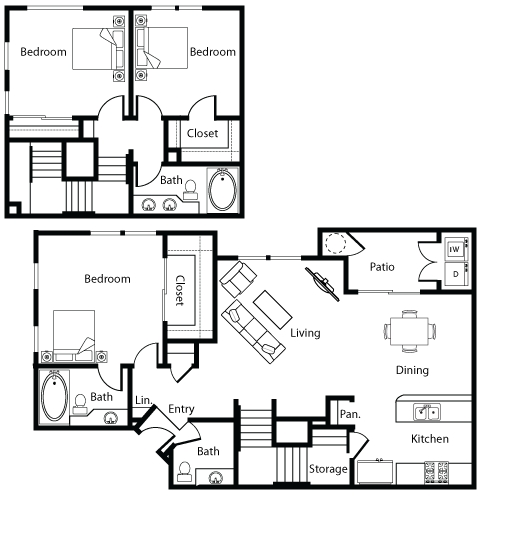 Plan 5 - Laurel Glen Apartment Homes