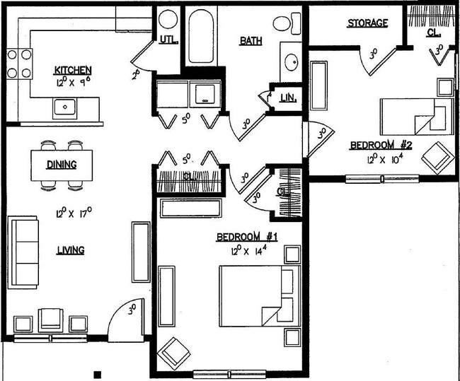 Floorplan - John Wesley Village III