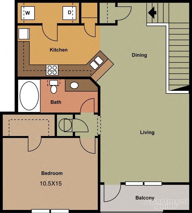 Floorplan - The Retreat Apartment Homes