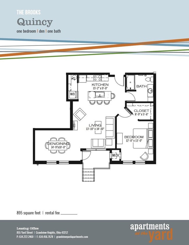 Floorplan - Apartments at the Yard: Brooks