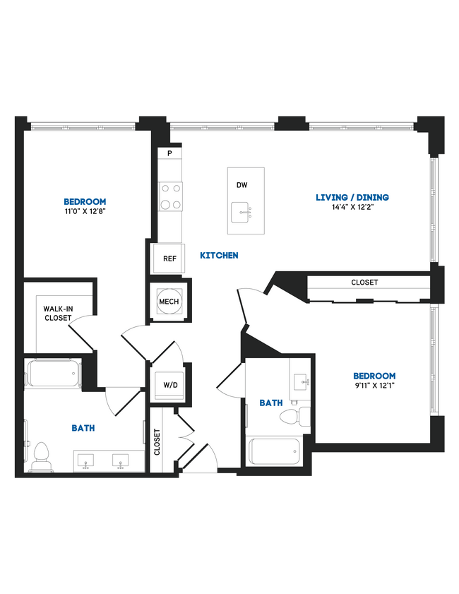 Floorplan - The Chase at Bryant Street
