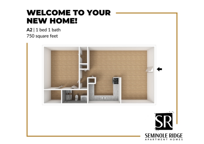 A2 Floor Plan - Seminole Ridge Apartments