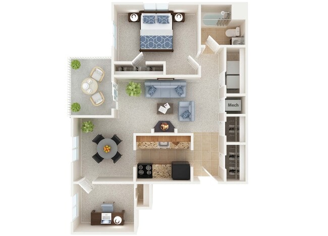 Floorplan - West Woods Apartments