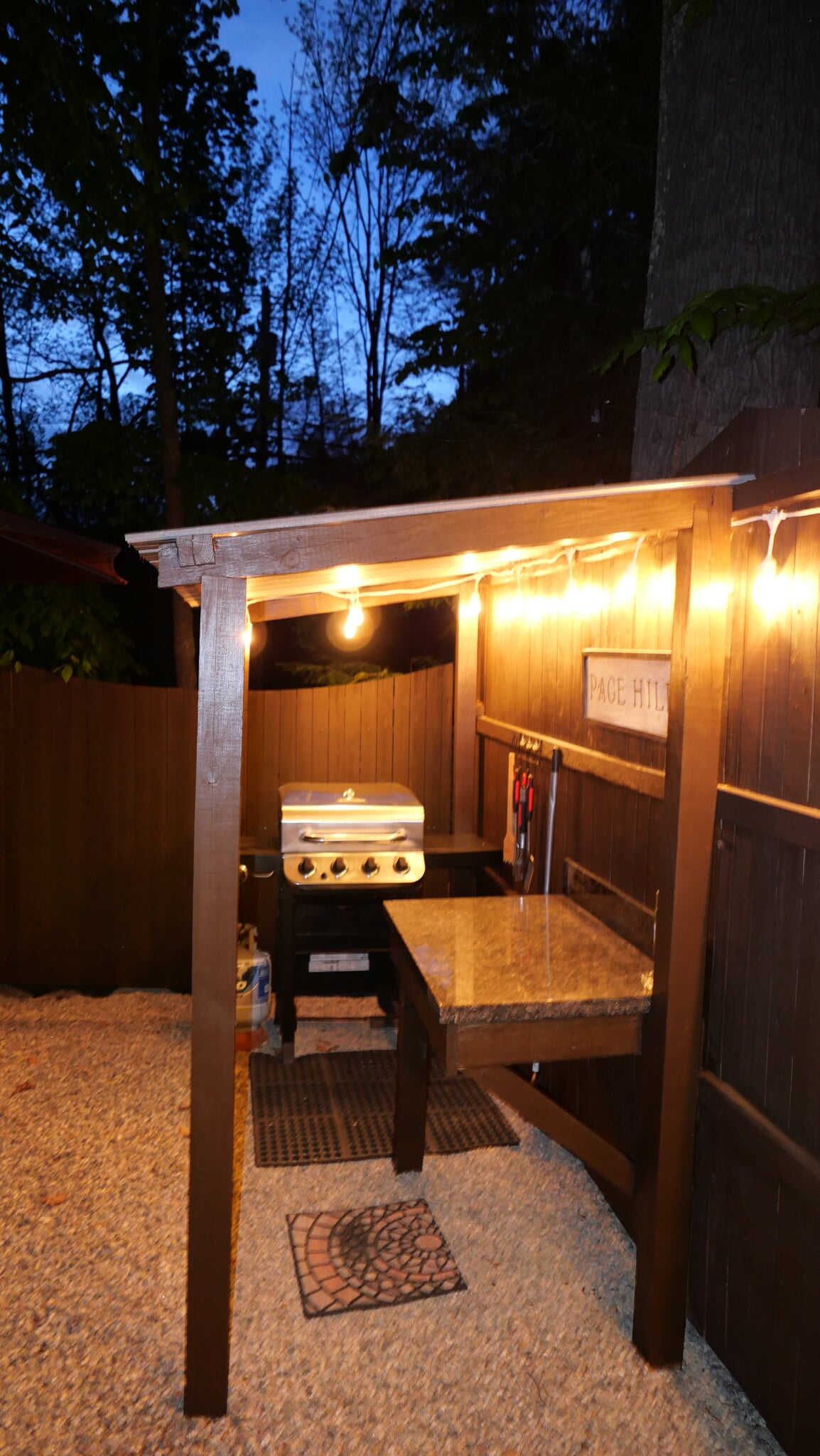 outdoor covered grilling area - 214 Page Hill Rd