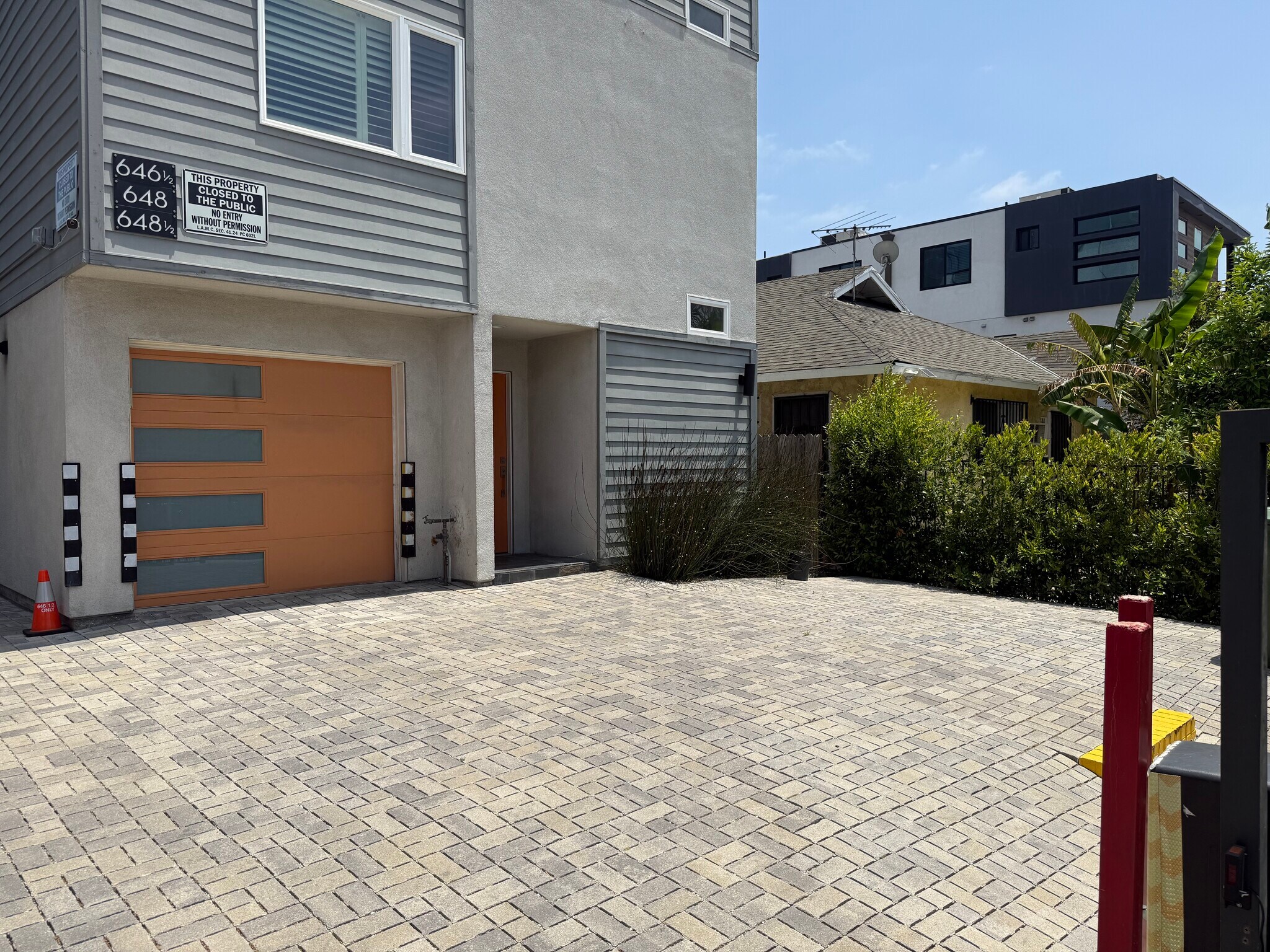 RARE 2 CAR GARAGE AND 1 CARPORT PARKING OR PATIO AREA - 646 N Serrano Ave