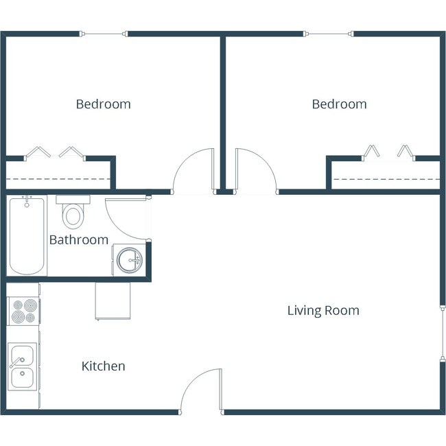 Floorplan - Amberwood Court Apartment Community