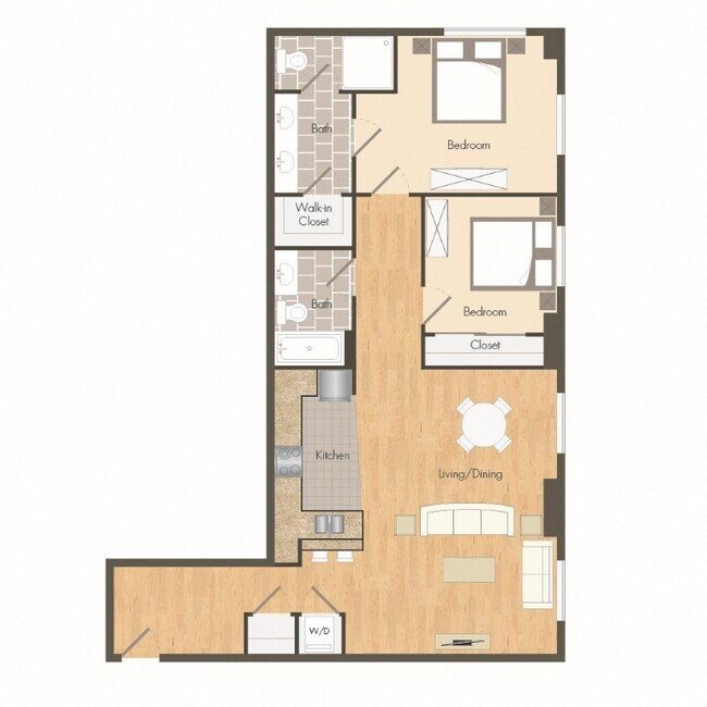 Floorplan - Aqua Via Apartments