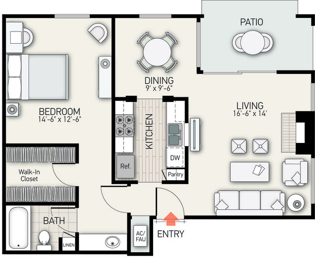 Floorplan - Rancho San Joaquin Apartment Homes