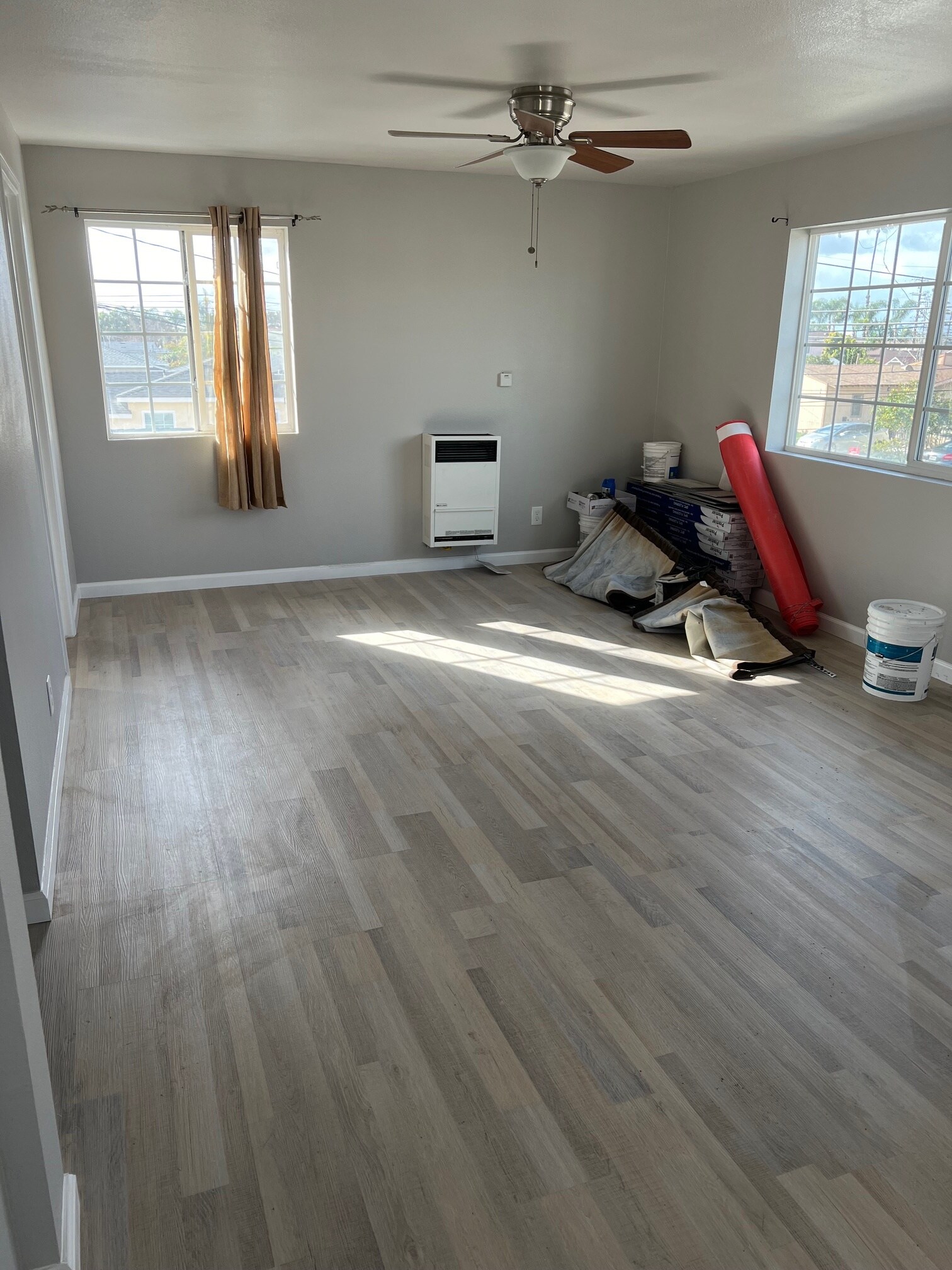 New wood laminate flooring throughout the unit. - 1610 W 168th St
