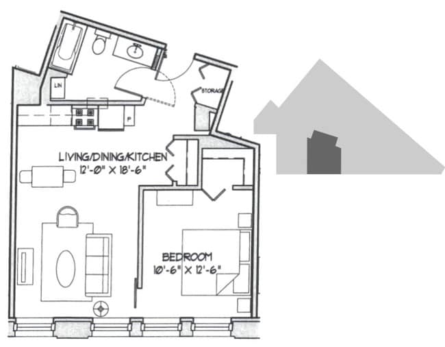 1BR/1BA - Hairpin Lofts