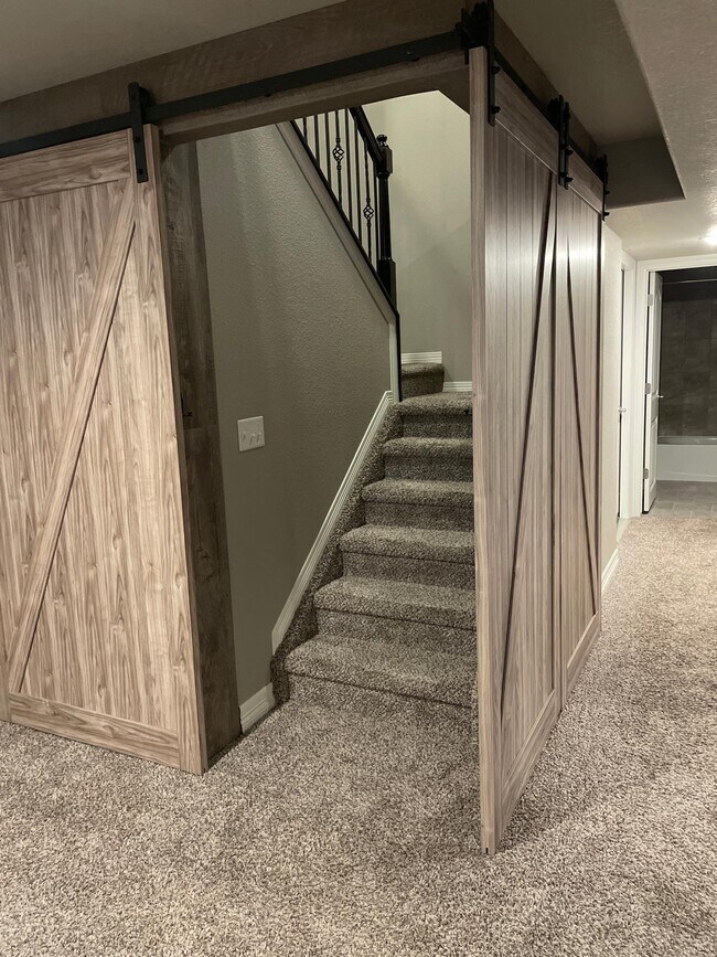 Stairs enclosed for privacy - 5383 Homeward Dr