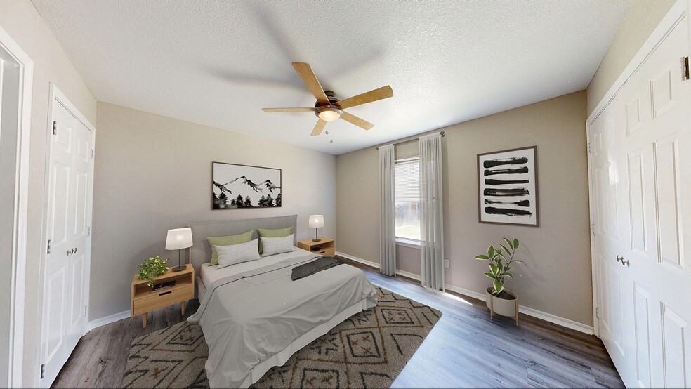 Serene Bedroom with En-Suite Bathroom - Windrush Apartments