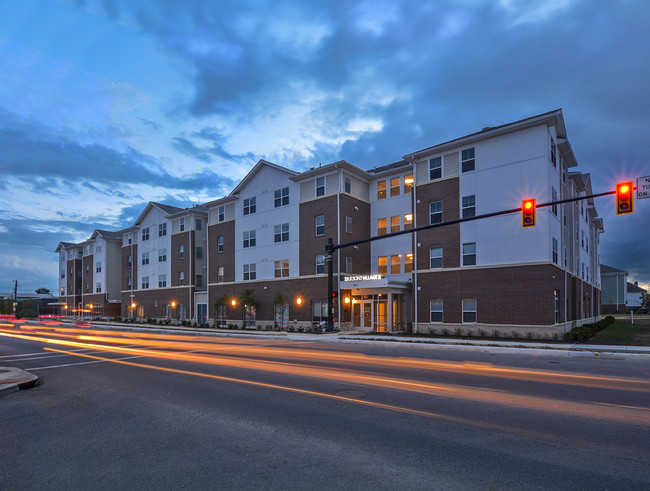 Night View of Building - Parsons Village East Senior Apartments