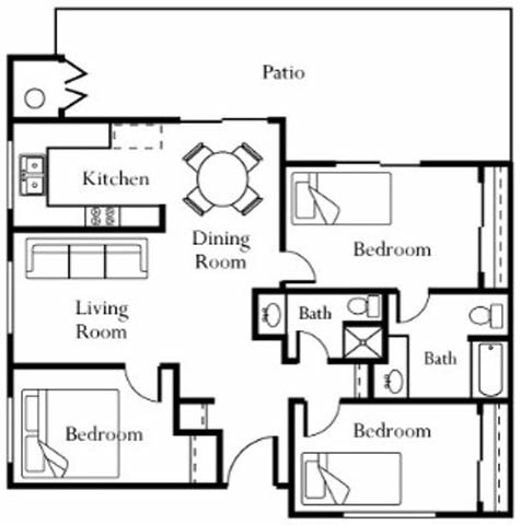 Floorplan - Riverwalk Landing Apartment Homes