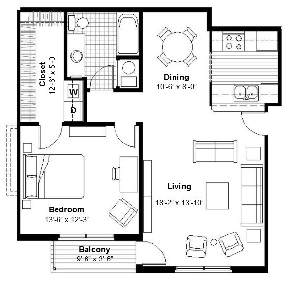 Floorplan - The Moxie on Union Hill