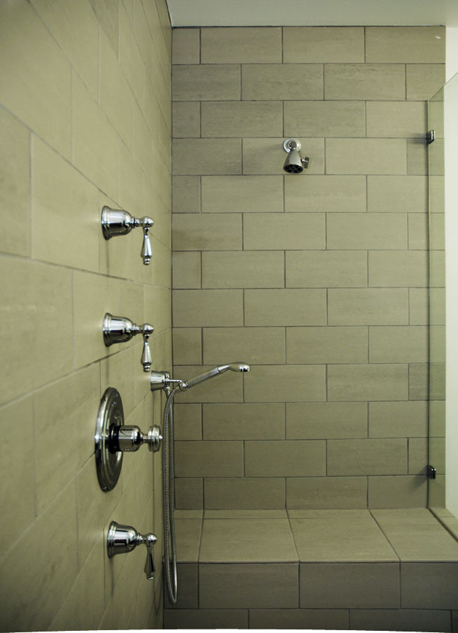 three shower heads - 455 N Spaulding Ave