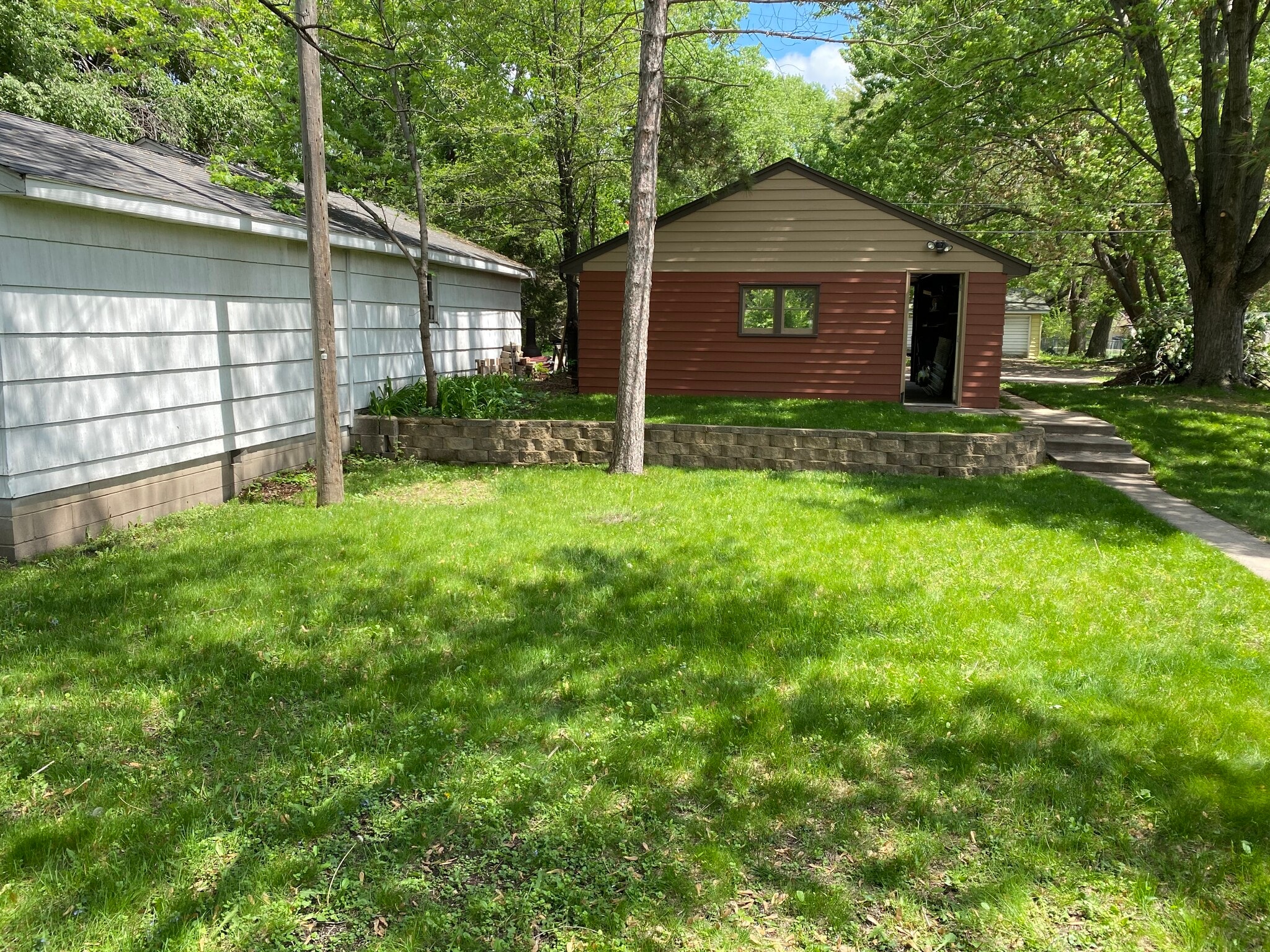 Backyard and separated garage - 3477 5th St NE