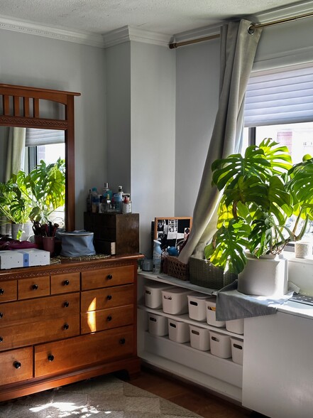 built-in bedroom shelving - 3515 Washington Blvd