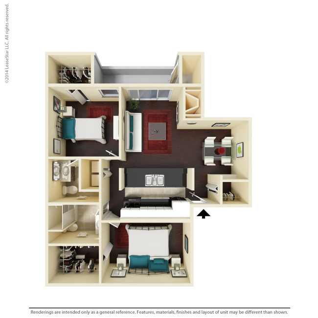 Floorplan - Silverton Apartment Homes