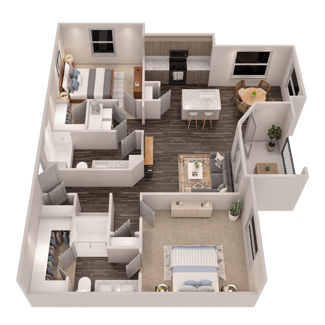 Floorplan - Gray Branch Apartments