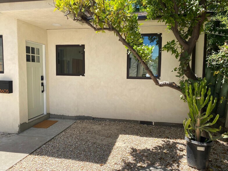 Front entry of the back house - 3605 Helms Ave