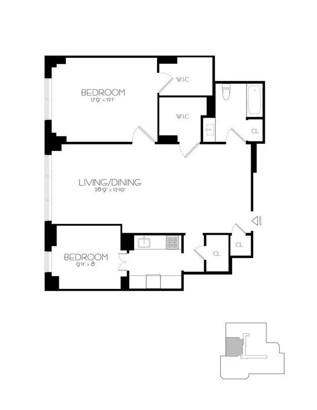 2BR/1BA - Envoy Towers