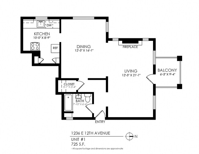 Floorplan - 1236 E 12th