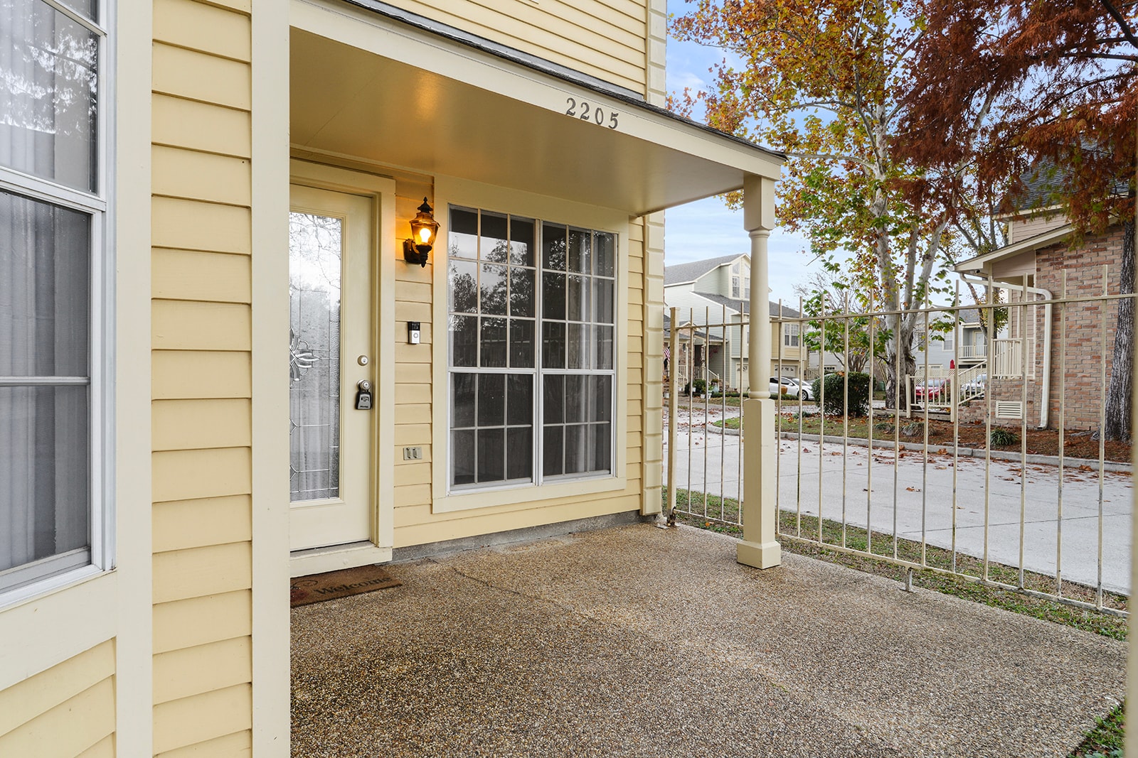Front entrance to the unit - 2205 Audubon Trce