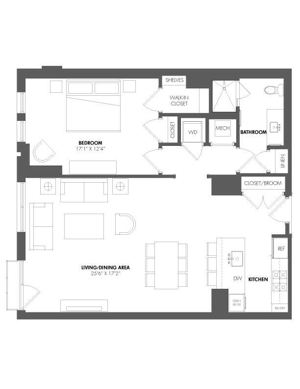 Floorplan - The Residences at Eastern Market