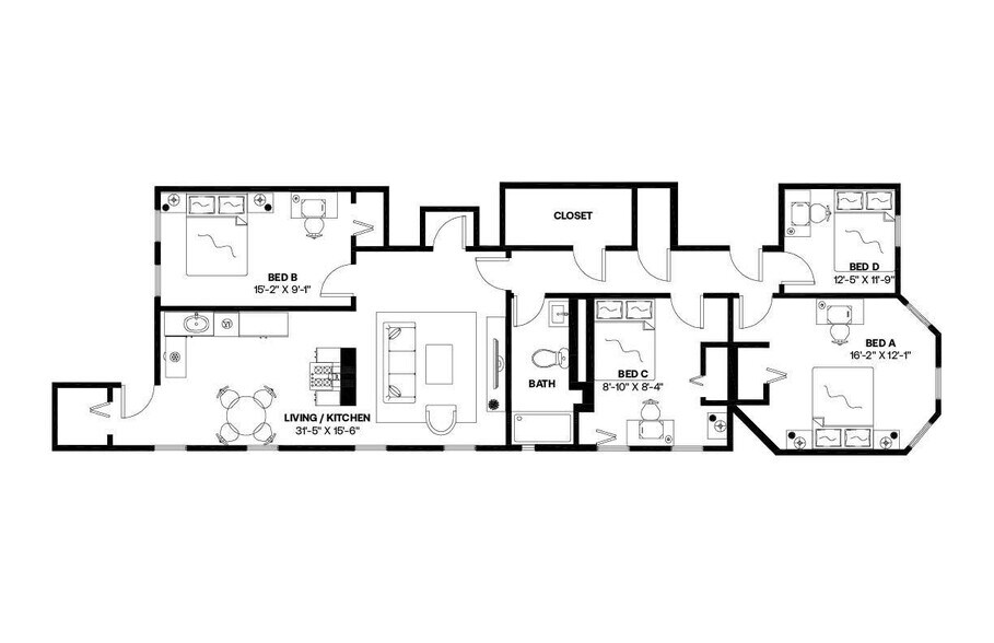 Building Photo - Room in Shared 4 bed/1 bath home