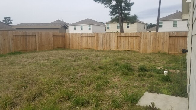 large back yard with new fence - 16778 N Bob White Dr