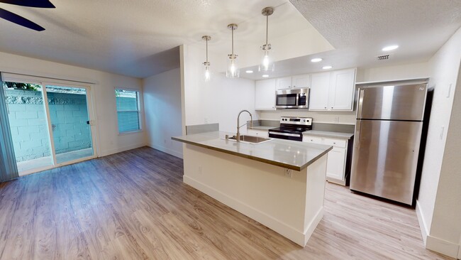 Kitchen and Living Room - Copper Hill Apartments