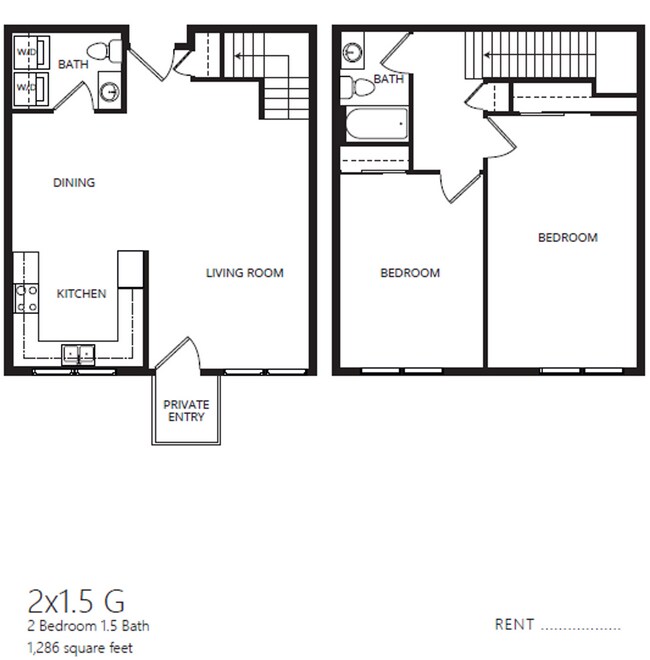 Floorplan - Heritage Village Apartments