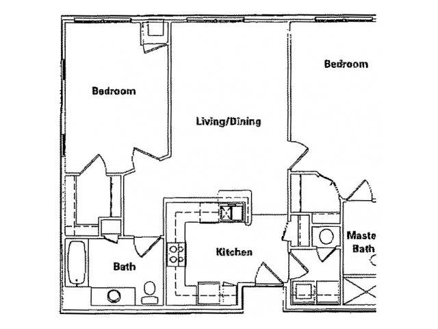 Two Bedroom - Martin House at Adamsville - Senior Living