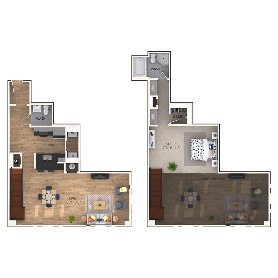 Floor Plan - 1,130 SQ/FT - 264 19th St NW
