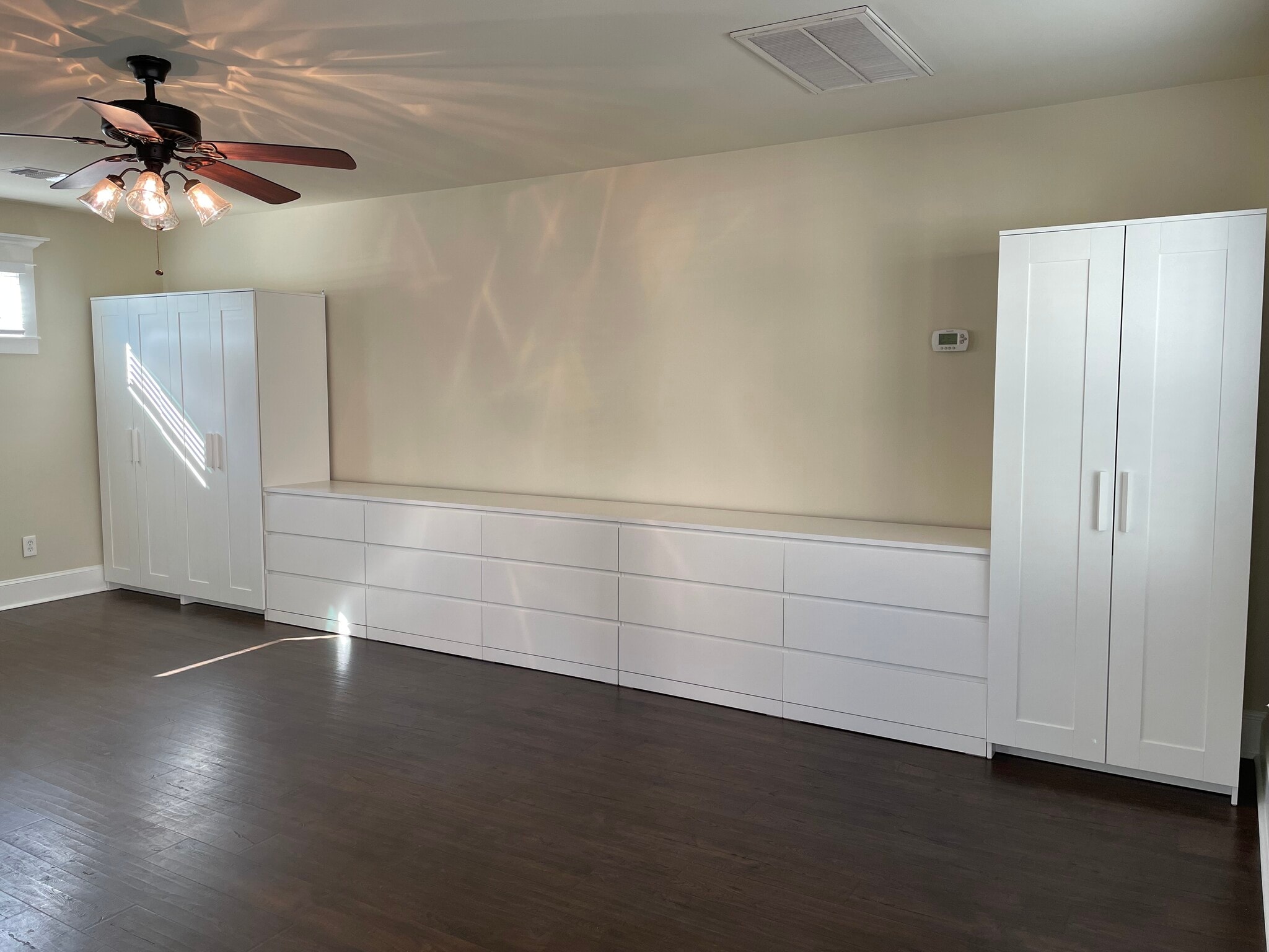 Lots of storage with 6 large drawers & 2 armoires. - 1345 Heights Blvd