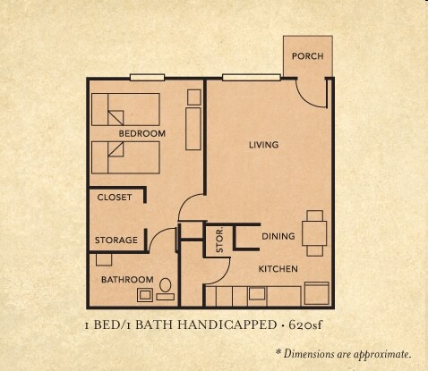 1BR/1BA - Cartersville Garden Apartments