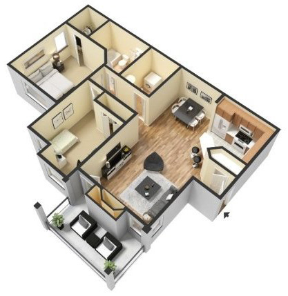 Floorplan - The Crest at Berkeley Lake